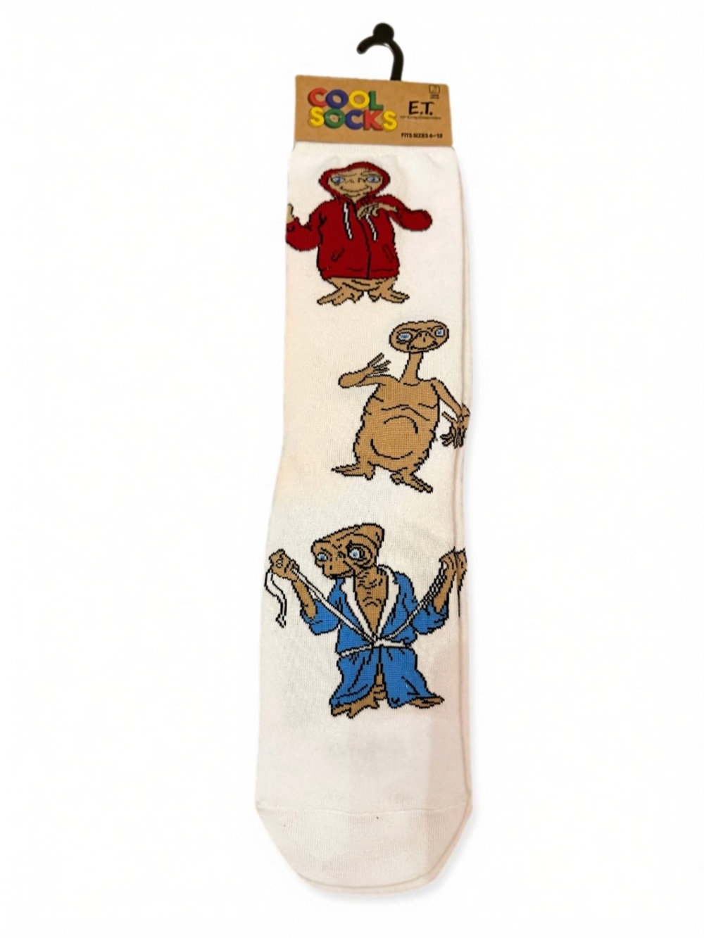 Universal Studios E.T. The Extra-Terrestrial Crew Socks NWT Size 6-13